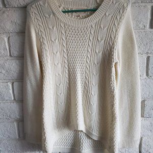 Cream Crew Neck Sweater